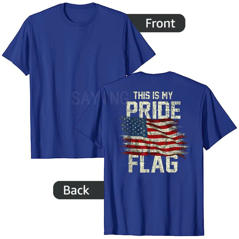 "This Is My Pride Flag" USA Patriotic T-Shirt — 4th of July Tee | OWNLUXE