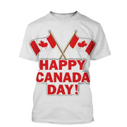 Canada Beaver T Shirt Canadian Flag Maple Leaf 3D Print Streetwear Man Woman O-Neck T-shirts Harajuku Tees Tops Kids Clothing