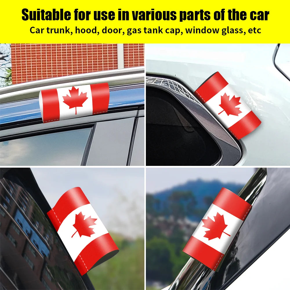 Country Flag Sticker – Waterproof Car Window Decal (Canada, Brazil, France & More)