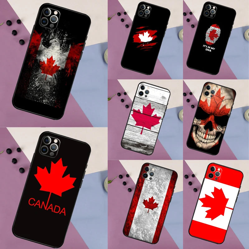 Canada Canadian Flag Case For Samsung Galaxy S25 Ultra S21 S22 S23 S24 Ultra S9 S10 Plus S20 FE S24 FE Back Cover