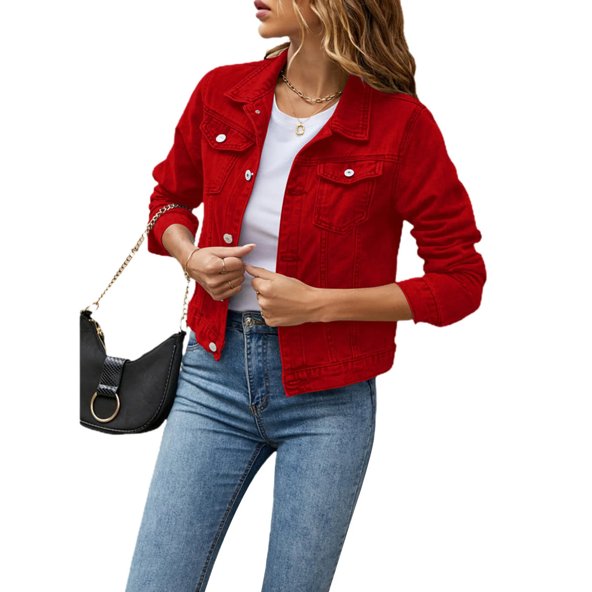 Women's Denim Jackets Fashion Female Casual Long Sleeve | OWNLUXE