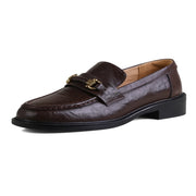 Women's Square Toe Leather Vintage Loafers – Shop at OWNLUXE