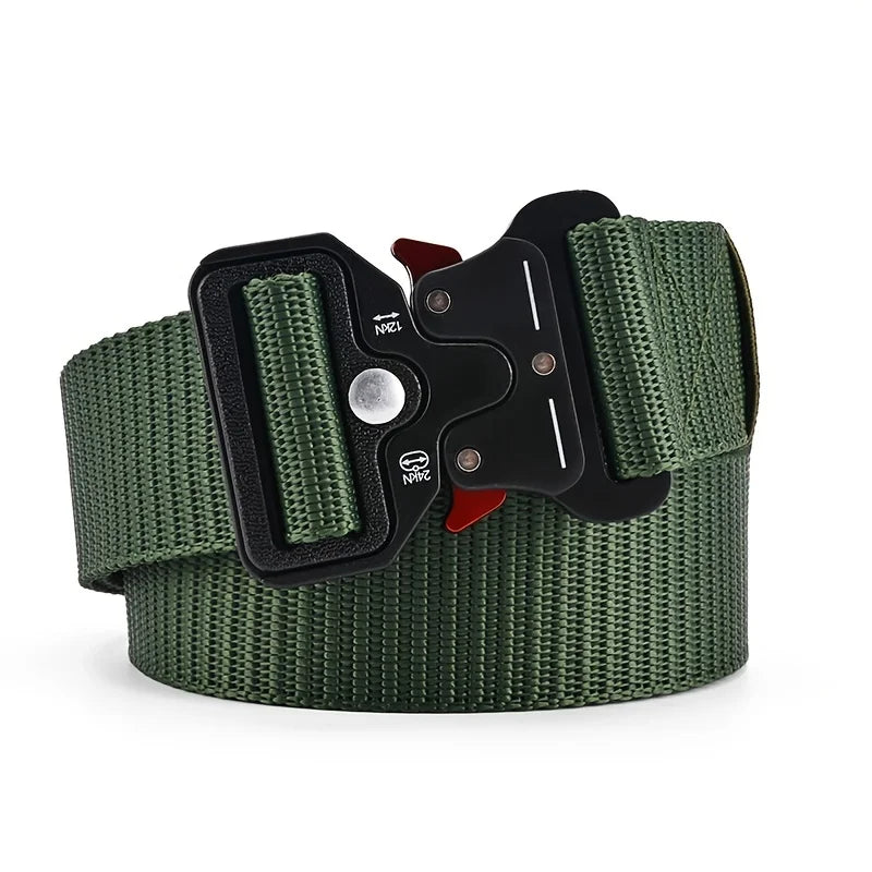 🪖Tactical Canvas Belt – Adjustable & Quick Release For Active Dad's | Ceinture tactique pour femmes – Réglable et à dégagement rapide 🪖