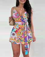Load image into Gallery viewer, High Street Women&#39;s Print Lace-Up Dress
