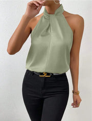 Women's Sleeveless Halter Top | OWNLUXE