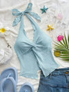 Cropped Backless Crop Top | OWNLUXE