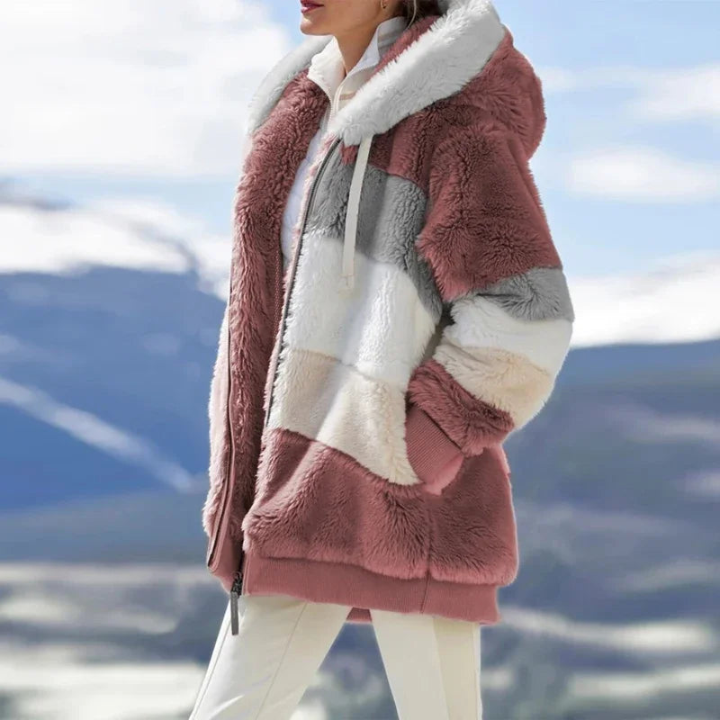 Women's Long Sleeve Hooded Plus Size Jacket | OWNLUXE