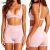 Push-Up High-Waist Sports Bra & Shorts Set | OWNLUXE