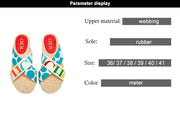 Woven Flat Women’s Slides – Casual Summer Comfort Slippers