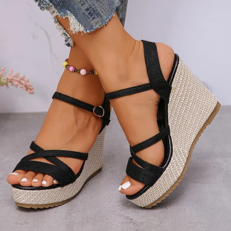 Women's Platform Sandals (Black) – Shop at OWNLUXE