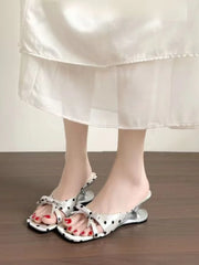 Women's Square Toe Retro Slippers – Shop at OWNLUXE
