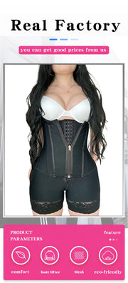 Firm Control Bodysuit Shaper - Wire-Free Cupless (Black)