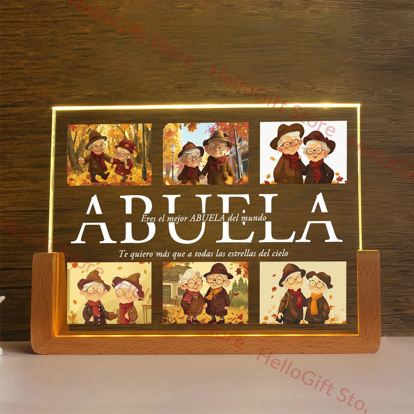 Personalized 3D Acrylic LED Night Light — Custom Name Gift for Family | OWNLUXE