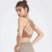 Backless Nylon Sports Bra | OWNLUXE