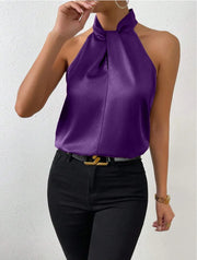 Women's Sleeveless Halter Top | OWNLUXE