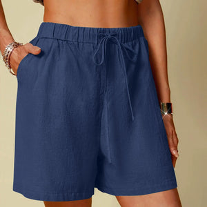 Women's Stretch Twill Summer Shorts – Casual, Breathable, and Stylish