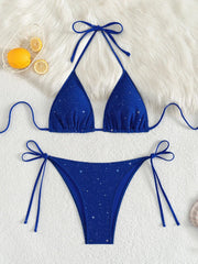 Women's Halter Bikini Shiny | OWNLUXE