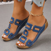 Women's Open Toe Slippers (Blue) – Shop at OWNLUXE