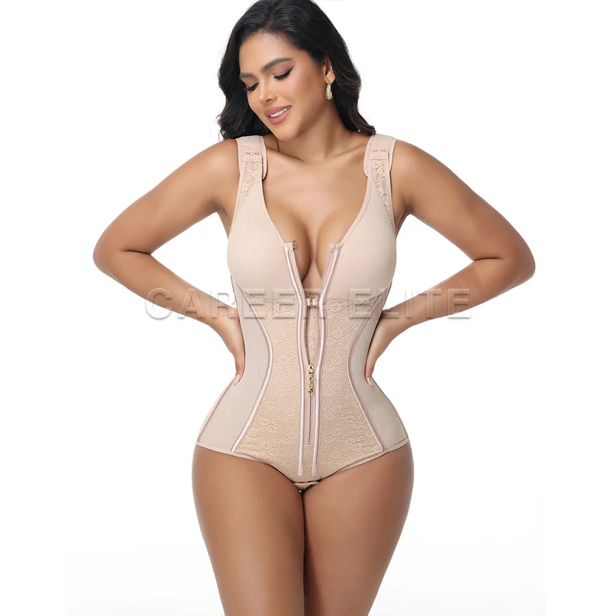 Tummy-Control Lace Everyday Corset | OWNLUXE