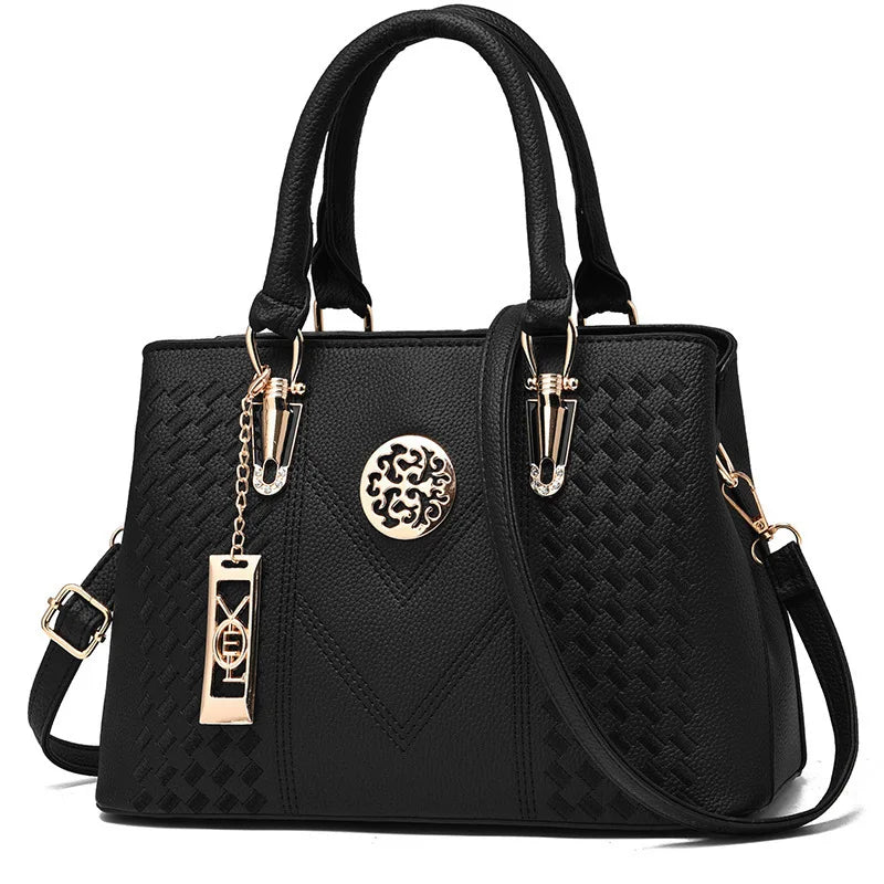 Sequined Saffiano Zip Purse – TPU Evening Handbag with Zip Closure