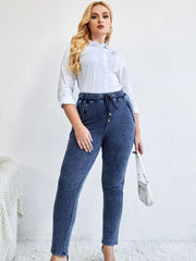 Women's Plus Size Knitted Pants - Spring & Autumn Fashion Trousers