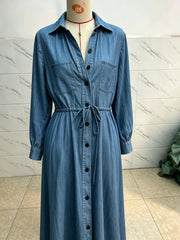 Women's Long Sleeve Maxi Vintage Top | OWNLUXE