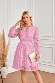 Long Sleeve Midi European Eyelet Accessory | OWNLUXE