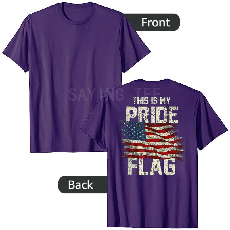 "This Is My Pride Flag" USA Patriotic T-Shirt — 4th of July Tee | OWNLUXE