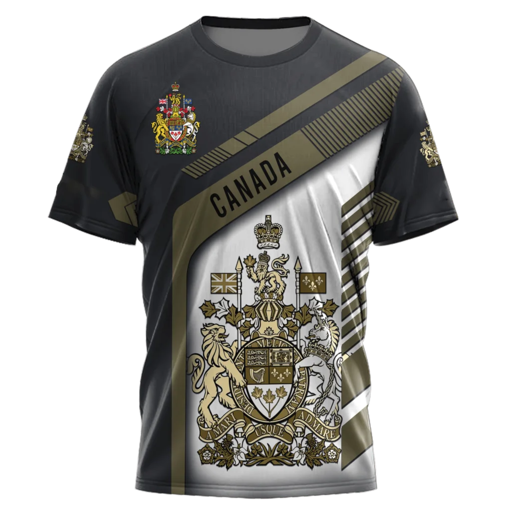 Canada Flag Graphic T-Shirt – 3D Print Oversized Tee | OWNLUXE