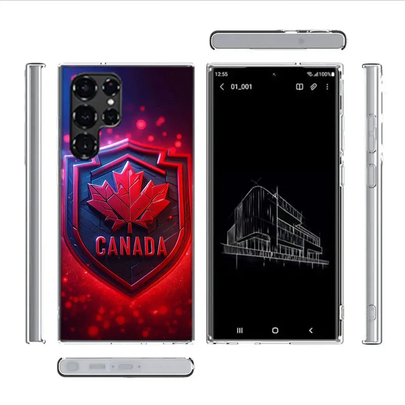 Canada National Football Team Logo Phone Case - Samsung Galaxy Protective Cover