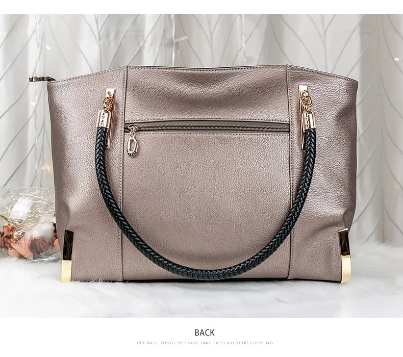 Designer Luxury Large Capacity Zipper Top-Handle Bags