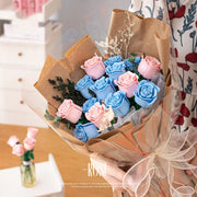 Eternal Rose Bouquet Building Block Set | OWNLUXE