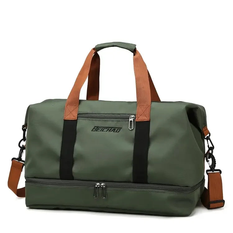 Unisex Large Capacity Travel Tote Bags Women Canvas Travel Handbag Men Sports Shoulder Bag Waterproof Travel Duffle Bag Foldable