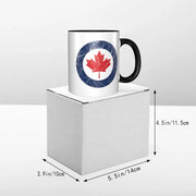 Canada Canadian Maple Leaf Roundel Mug Funny Ceramic Coffee Cups Tea Mugs Milk Cup Drinkware Gift for Friends