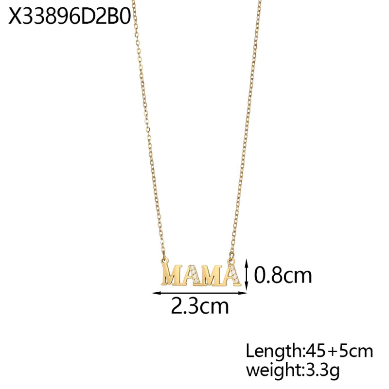 Mama Letter Necklace – Meaningful Everyday Gift (Style 1) | OWNLUXE