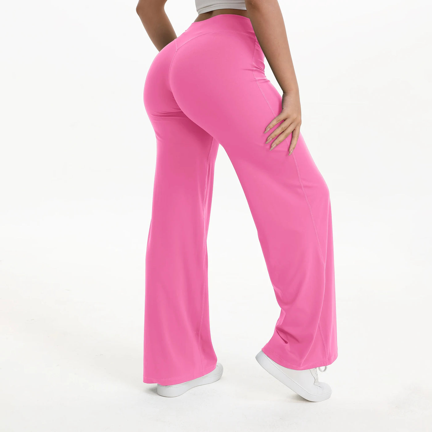 Mid-Waist Yoga Pants – Straight Leg Active