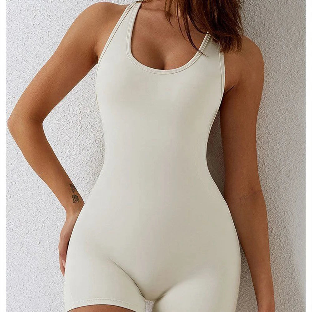 Yoga Slim-Fit Sleeveless Jumpsuit | OWNLUXE