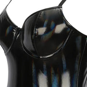 PU Leather Bodysuit Shapewear - Full Body Shaper Tummy Control | OWNLUXE