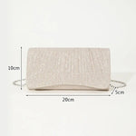 Load image into Gallery viewer, Pleated Evening Clutch Bag – Elegant Party Style | Pochette de Soirée Plissée – Style Élégant pour Soirée
