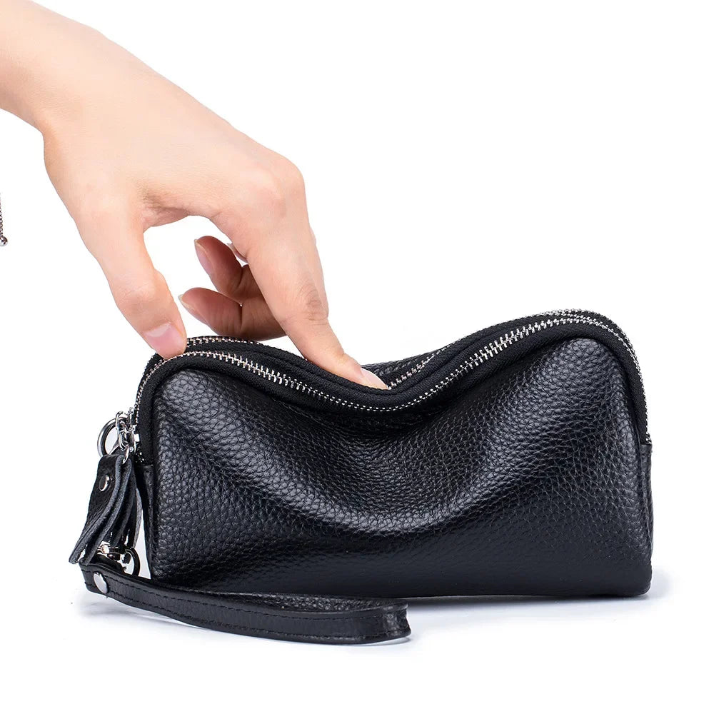 Spacious Genuine Leather Long Wallet | OWNLUXE