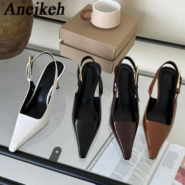 Women's High Heel Pumps (Wine Red) | OWNLUXE
