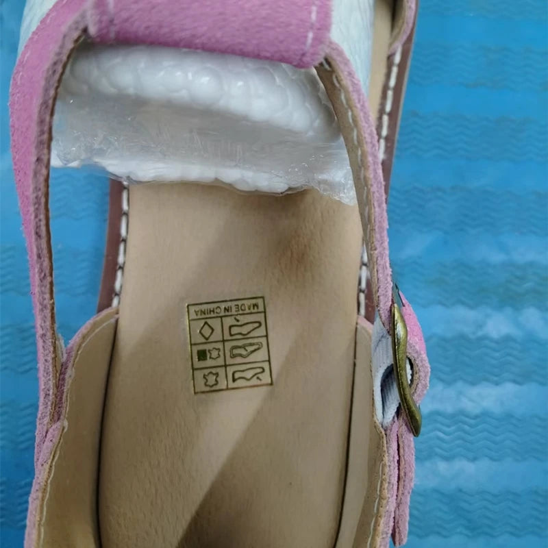 Women's Leather Retro Sandals (Camel) – Shop at OWNLUXE