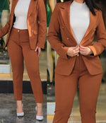 Load image into Gallery viewer, Formal Two-Piece Suit – Blazer &amp; Pencil Pants | Ensemble Formel Deux-Pièces – Veste et Pantalon Fuselé
