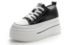 Load image into Gallery viewer, High-Heel Leather Street Sneakers | Baskets de Rue à Talon en Cuir Véritable

