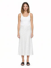 Printed Pleated Midi Vintage Skirt | OWNLUXE