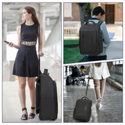 Rolling Travel Backpack Carry-On - Lightweight & Versatile Wheeled Bag