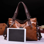 Vintage PU Leather Crossbody Bag – Compact Shoulder Bag with Adjustable Strap