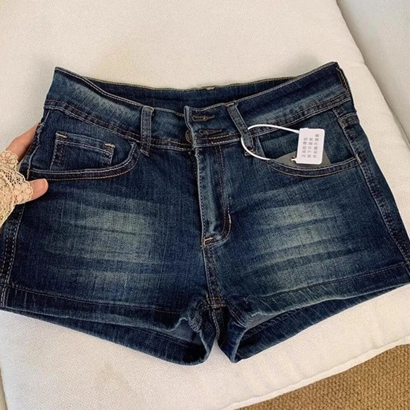 Denim Low-Waist Skinny Vintage Jeans | OWNLUXE