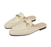 Women’s Chain Detail Flat Mules – Closed Toe Slides