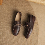 Women's Leather Loafers (Dark Brown Leather) – Shop at OWNLUXE